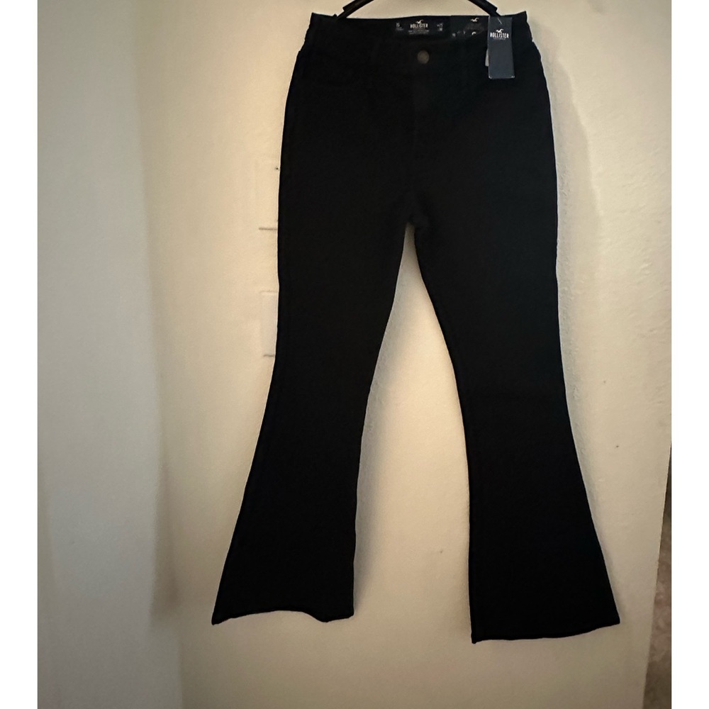 New Hollister High Rise Black Flare Jeans